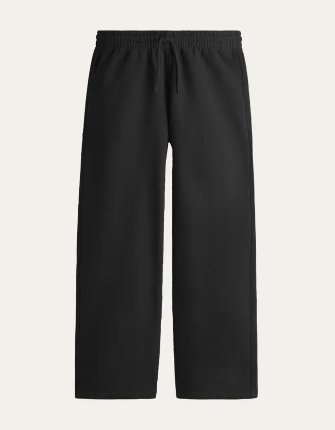 Black Essential Terry Sweatpants — view 3