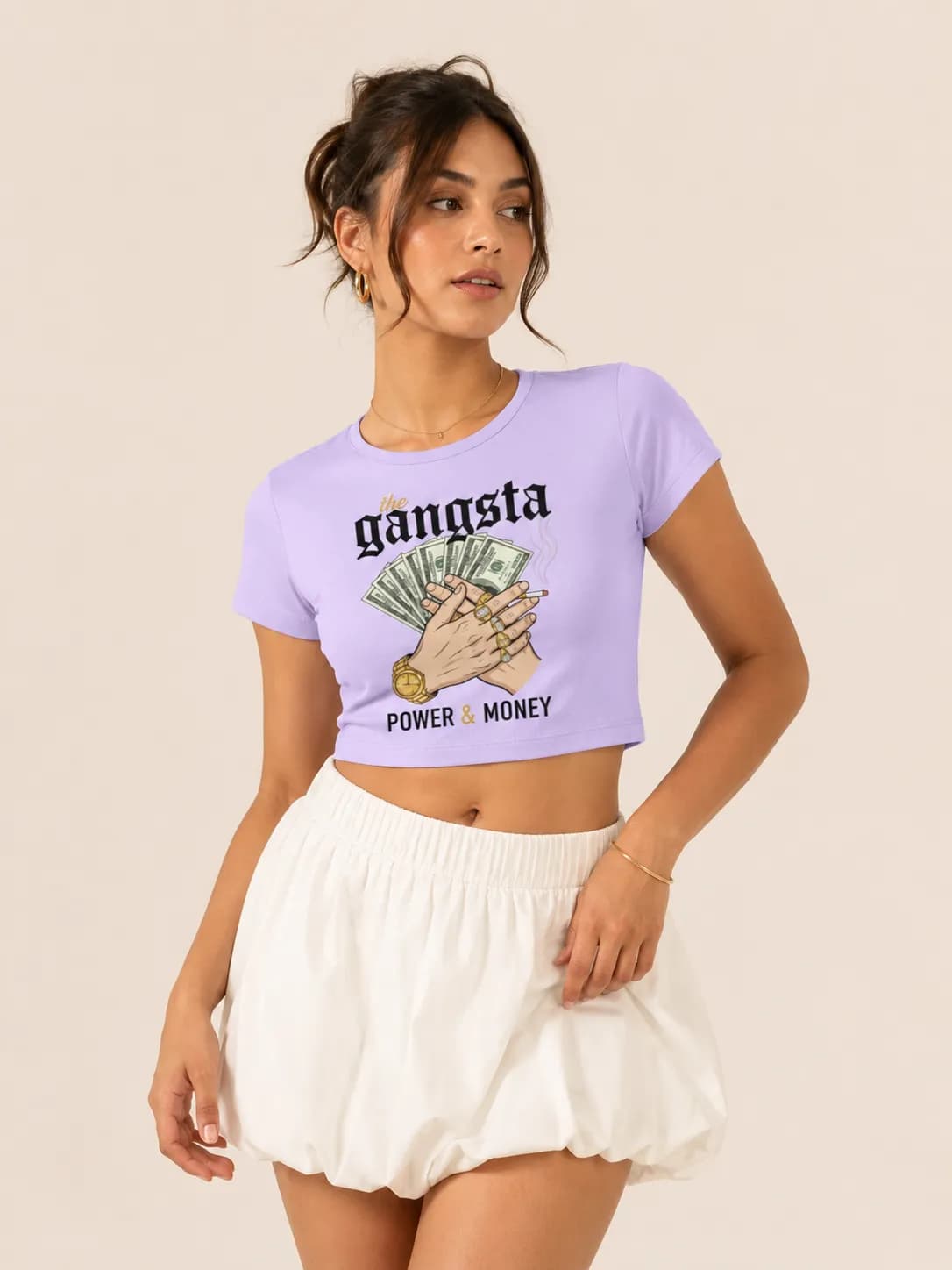 Gangsta Power & Money Baby Tee