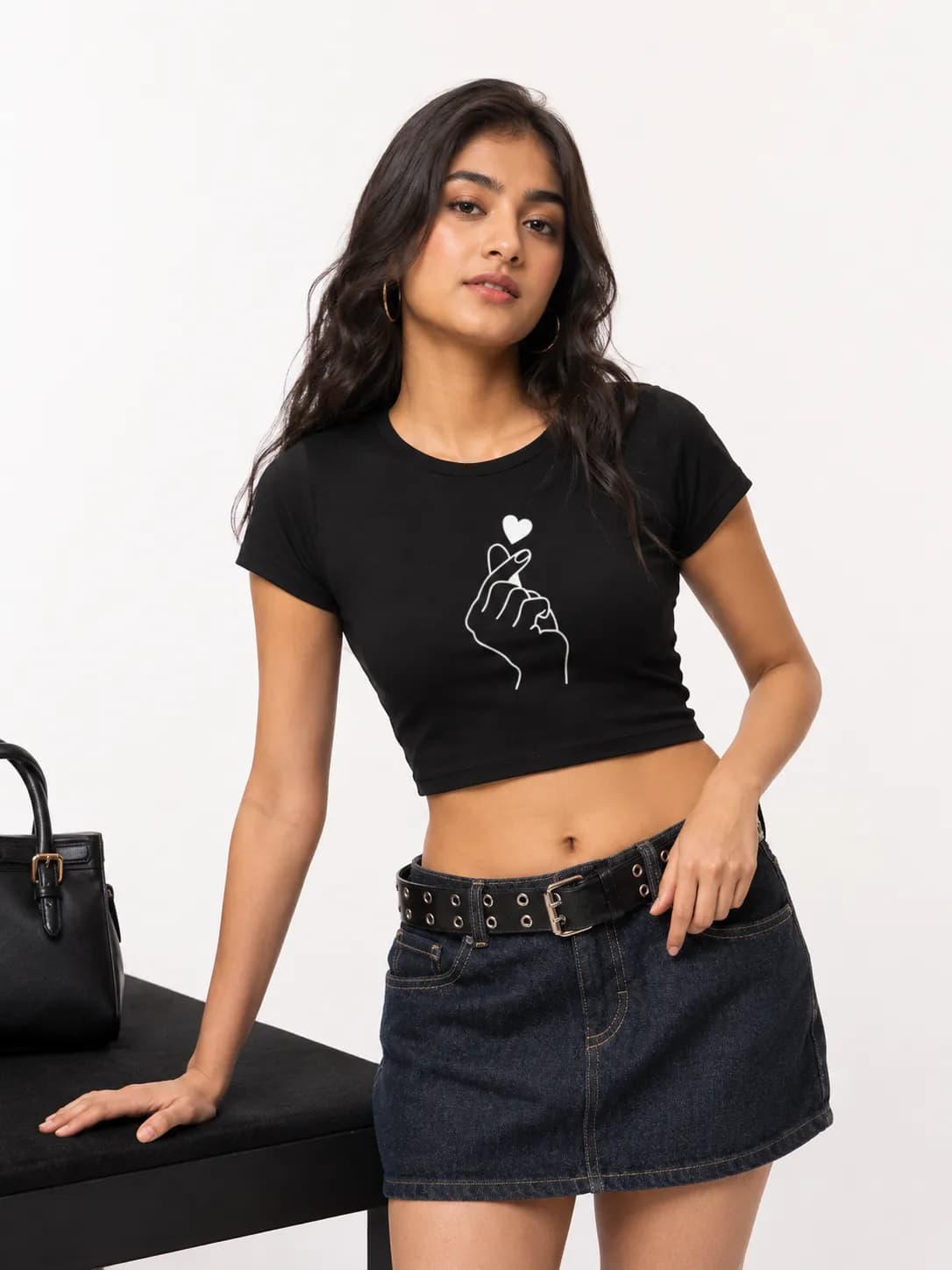 Korean Heart Baby Tee