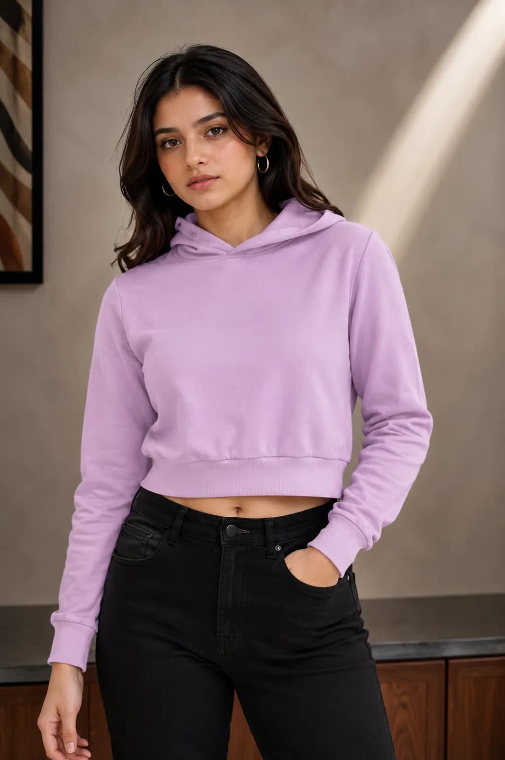 Female Cropped Hoodie