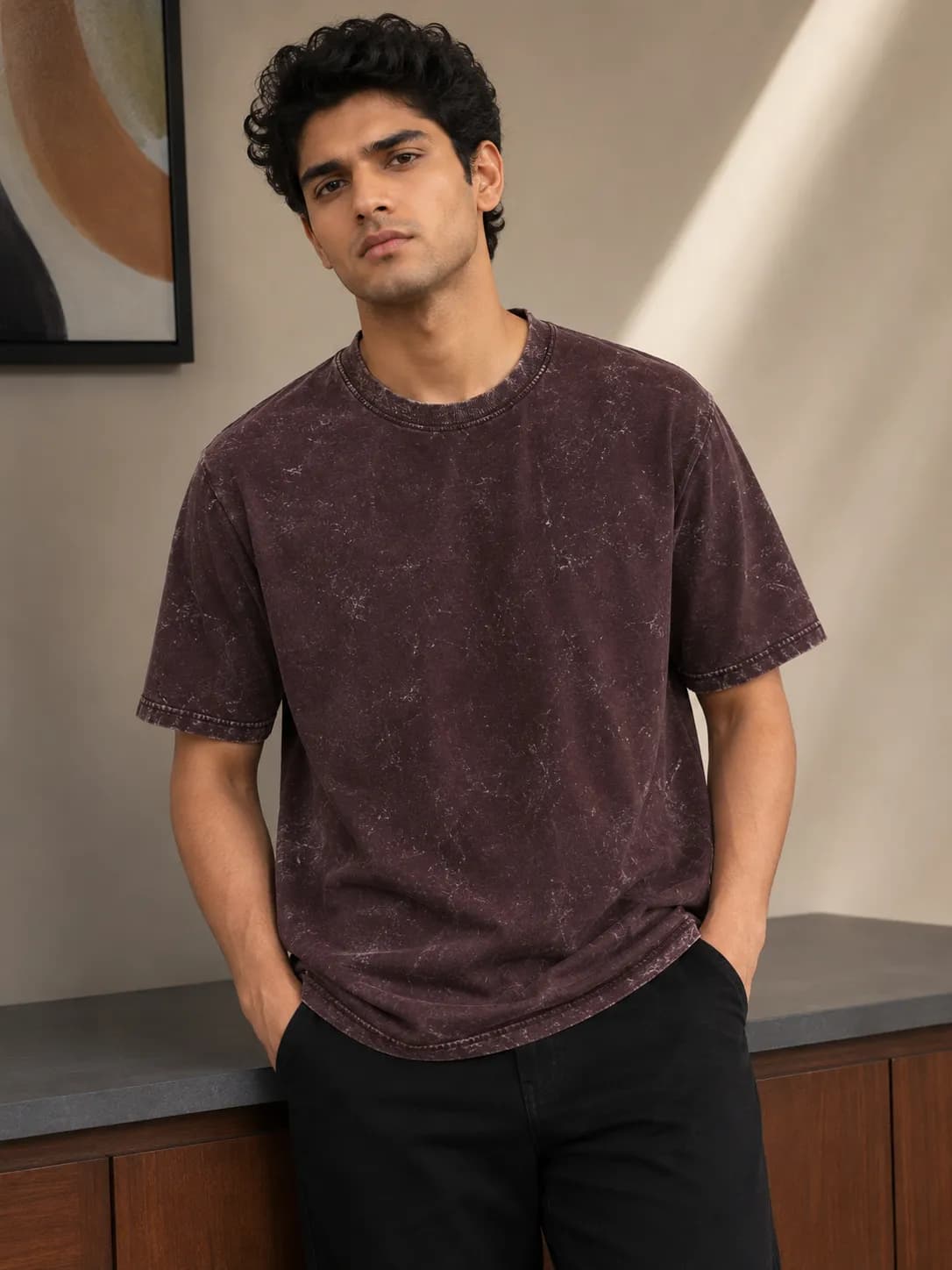 Oversized Acid Wash T-Shirt
