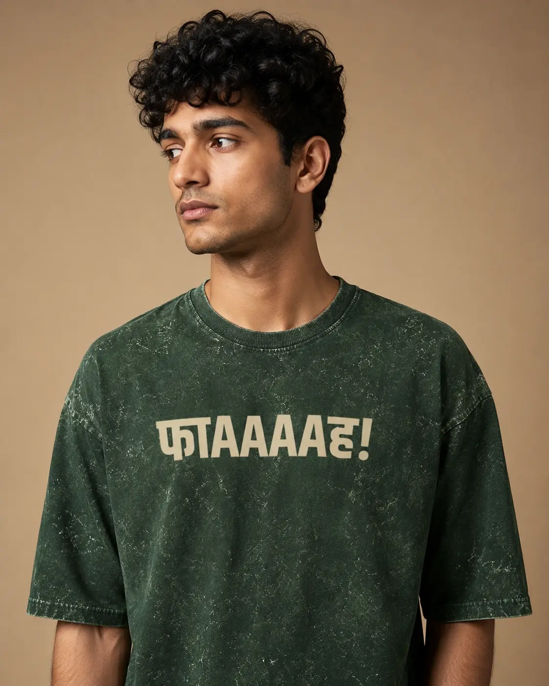 FAAAAHHH! Acid Wash Oversized T-Shirt