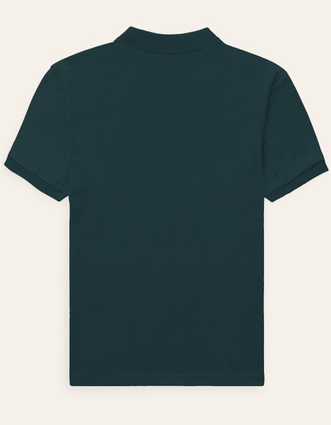 PETROL BLUE POLO T-SHIRT — view 4