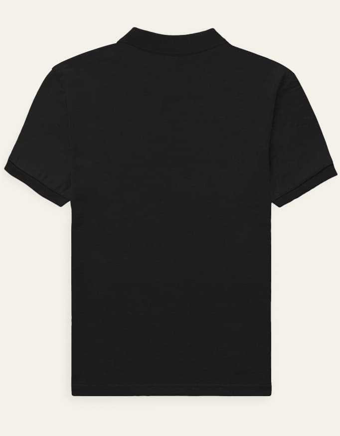 BLACK POLO T-SHIRT — view 4