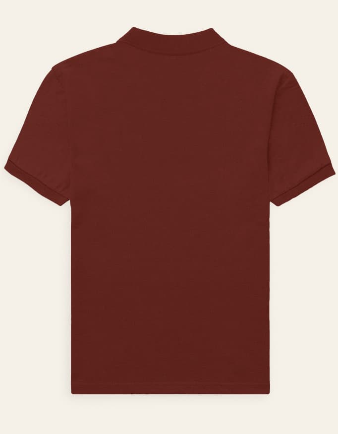 BRICK RED POLO T-SHIRT — view 4