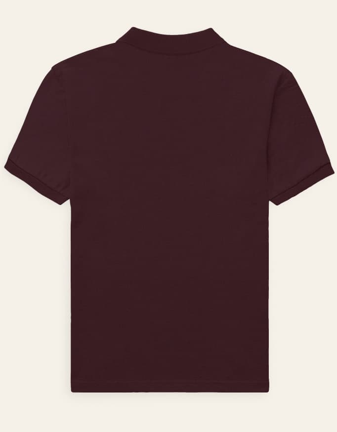 MAROON POLO T-SHIRT — view 4